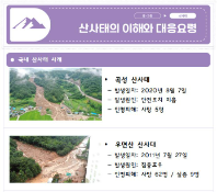 [교육부] 산사태의 위험성과 대응요령